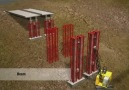 3D Animation highway and bridge construction