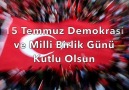 Demokrasi ve Milli Birlik Günü kutlu olsun!