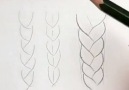 Desenhando cabelo trançado tutorialArtista Silvie Mahdal.