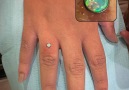 Diamond finger piercings are the new engagement rings!