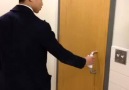 Different ways how I open the bathroom door