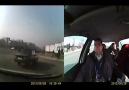 Direksiyon sınavında kaza yapan kadın sürücü