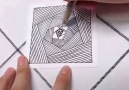 DIY Flower - Easy Drawing 3D Trick Facebook