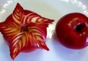DIY: Flowers made of apple - Tutorial
