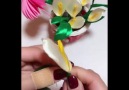 DIY Making Flower from Ribbon