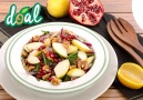 Doal armutlu ıspanak salatası