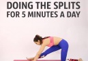 Doing the splits for 5 minutes a day