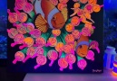 Doing UV reactive paintings are so fun... - BombChelle Creations