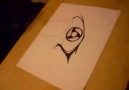 Drawing Itachi's Mangekyou Sharingan - Amateratsu Form