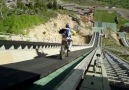 Drit bike does ski jump