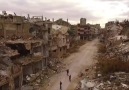 Drone footage over Homs