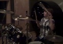 Drum Solo by Bieber while in the studio