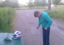 Drunk Russian Headbutts a Helmet!