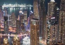 Dubai Marina - Night Helicopter