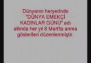 DÜNYA EMEKÇİ KADINLAR GÜNÜNÜZ KUTLARIZ.