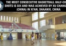 Dünya rekoru yarı saha basketi.