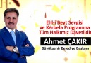 Ehl-i Beyt Sevgisi ve Kerbela Programı