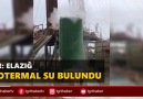 Elazığ&60 derece sıcaklıkta ve saniyede 90 litre akan jeotermal su bulundu.