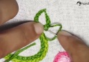 Embroidery Flower Braided Chain Stitch by Hand By HandiWorks