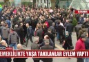 Emeklilikte yaşa takılanlar eylem yaptı!