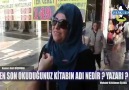 En son okuduğunuz kitabın adı nedirBen kitap okumam ama AKPARTİ süper...