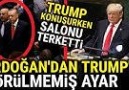 Erdoğandan Dünyanın Önünde TRUMPa GÖRÜLMEMİŞ AYAR.