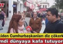 Eskiden cumhurbaşkanlarımız diz çöküyordu şimdi dünyaya kafa tutuyoruz.