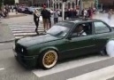 E30 turbo  street burnout