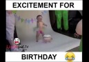 Excitement for birthday