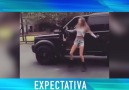 Expectativa Vs Realidad del reto bailando fuera del coche en movimiento