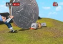 Falling Indian Rupee in animation