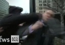 Far-right activist punched on camera