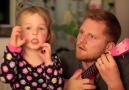 Father and four year old daughter sing a cover of Tonight You Bel