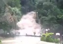 Fenomena kepala air di Air Terjun Kota tinggi