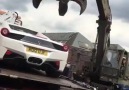 Ferrari 458 Spider crushed by Birmingham Police