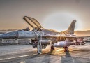 F-16 In Beautiful Sunset Time-Lapse   Taxi And Take-Off