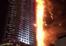 Fire at the Address Hotel outside the Dubai Mall