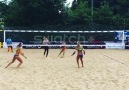 FIVB Volleyball World - Intense Beach Volleyball Rally rally