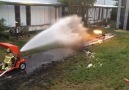 Flamethrower vs Fire Hose