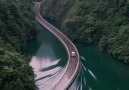 Floating walkwaybridge in Chinas Hubei Province.