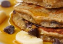Flourless Peanut Butter, Oat & Banana Pancakes