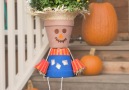 Flower Pot Scarecrow