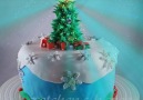 Fondant Christmas Tree Cake