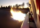 Ford GT shooting fire