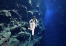 Freediving in Iceland. The clearest water in the world.Thanks Ocean Imaging