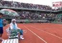 French open in the rain with Novak Djokovic