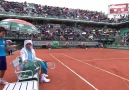 French open in the rain with Novak Djokovic