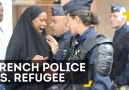 French Police Clash with Refugee
