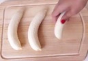 Frozen Banana Popsicles !