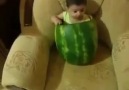 Funny Baby Eating Watermelon!